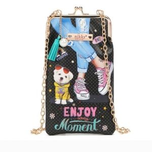 Nikky by Nicole Lee Phone & Sunglass Purse Accessory Bag Crossbody